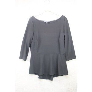 Boston Proper Black 3/4 Sleeve Tunic-Size Small-Classic-Stretchy-Witchy-Goth